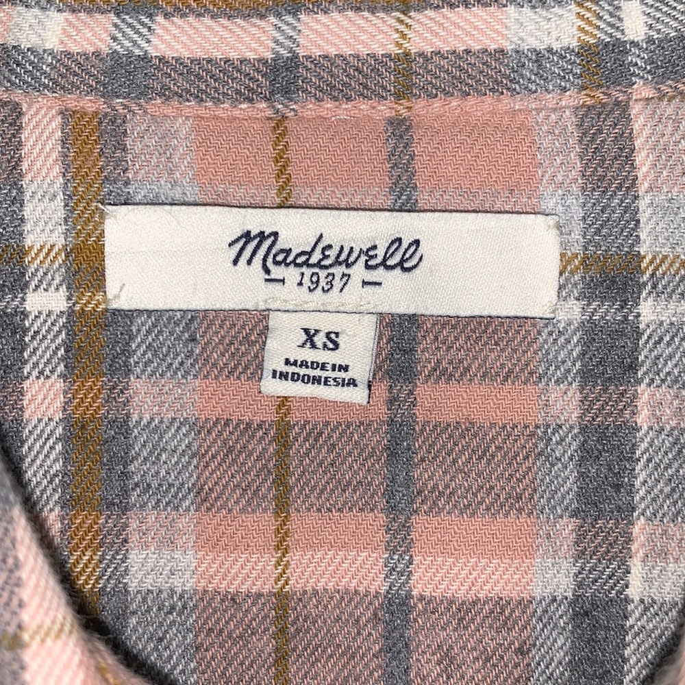 MADEWELL flannel button down - Picture 2 of 8